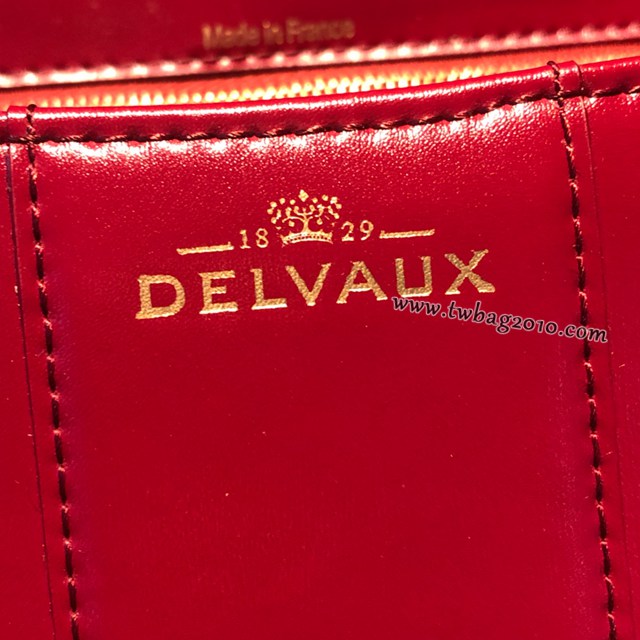 Delvaux頂級原單brilliant box皮印度紅手提女包 德爾沃專櫃brilliant小號手袋 bxs1086